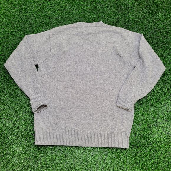 Pendleton Shetland Wool Laine Sweater XL 24x29 Gray Crop - Picture 2 of 14